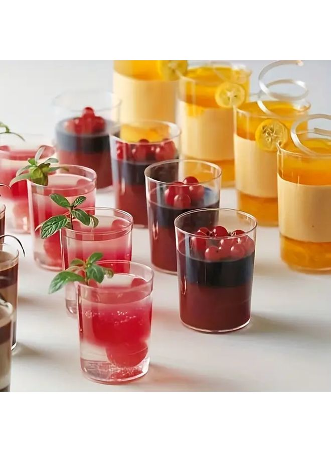 40pcs Clear Heavy Duty Leakproof Dessert Cups Stackable Jars for Cheesecake Pudding - Image 1